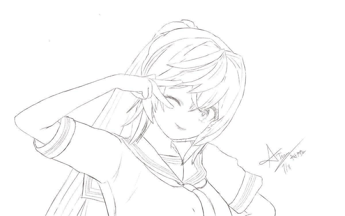 padangersss's tweet photo. Gabut banget 
Kiri pake CSP, kanan pake Ibis Paint

Kalo soal sketching lebih cocok di CSP sih. Kata aing gitu yh. https://t.co/uIrlKAOErT
