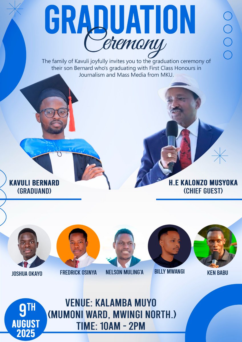 Sasa sherehe ni kesho at Kalamba Muyo. Hiyo itakuwa kubwa sana. See you there.