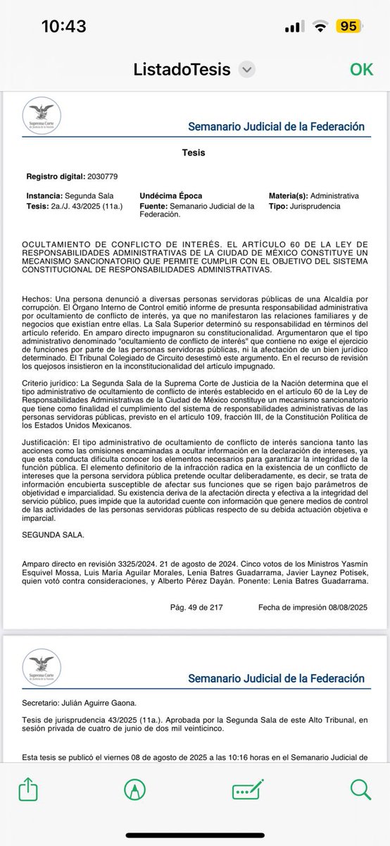 El día de hoy se publicaron diversas #jurisprudencias en materia de #ResponsabilidadesAdministrativas en materia de #ProporcionalidadDeLasSanciones #DefensaTecnicaAdecuada #PrincipioDeNoAutoincriminacion #ResponsabilidadPatrimonial y otras que comparto en otro post