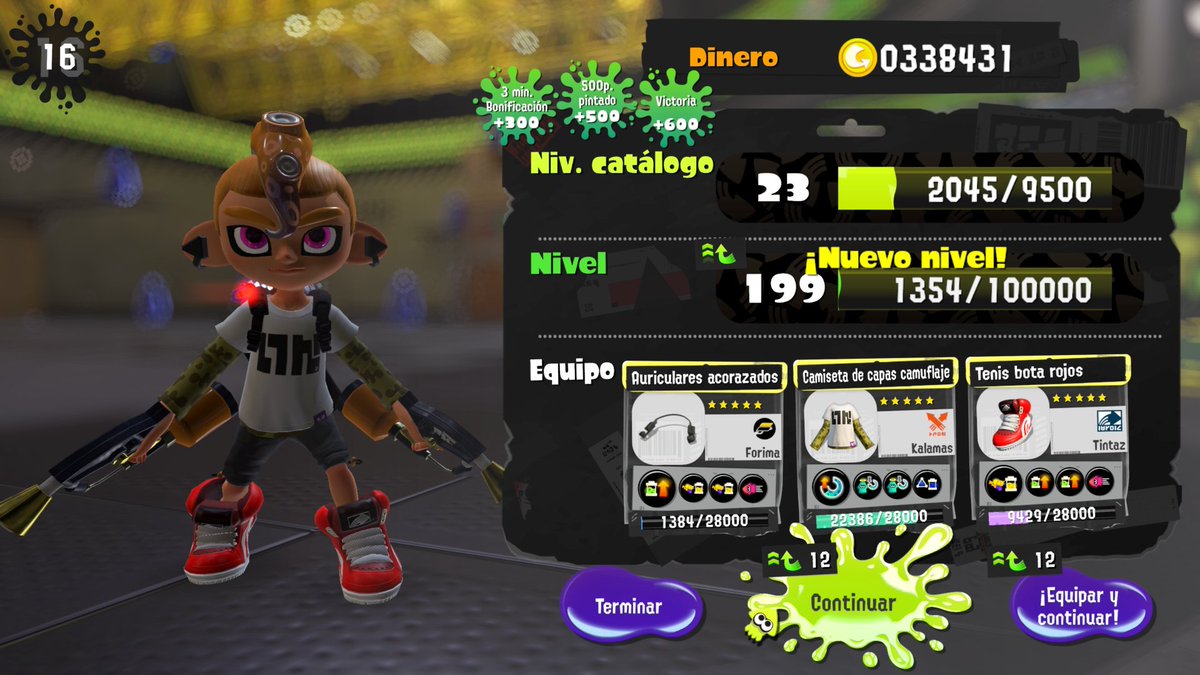 sebaoficial3D's tweet photo. Por fin alcancé el nivel 199 en Splatoon 3... falta poco para el nivel 200... han sido 3 años muy intensos y cada vez amo más este juego ❤️❤️
#Splatoon3 #Level199 #Nivel199 😺🔥🔥😼
#NintendoSwitch2 https://t.co/zjVj2qWQBb