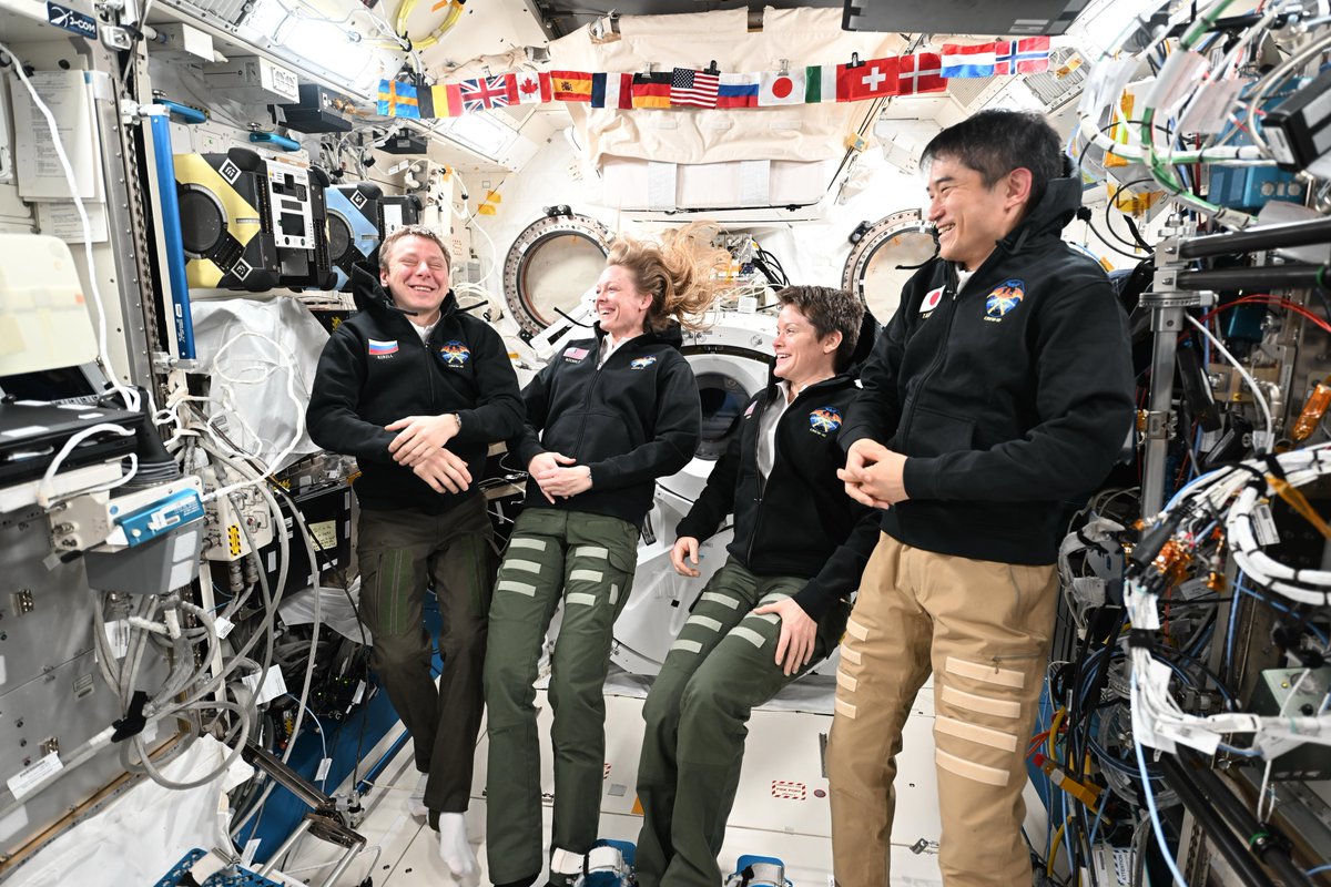 Astro_Ayers's tweet image. Wow. I can’t believe how fast the time went by and that we are already on our last day in space. I’m so grateful for these crewmates. They made our mission something I will never forget. We had so many belly laughs, good conversations, and impeccable operational prowess. I…