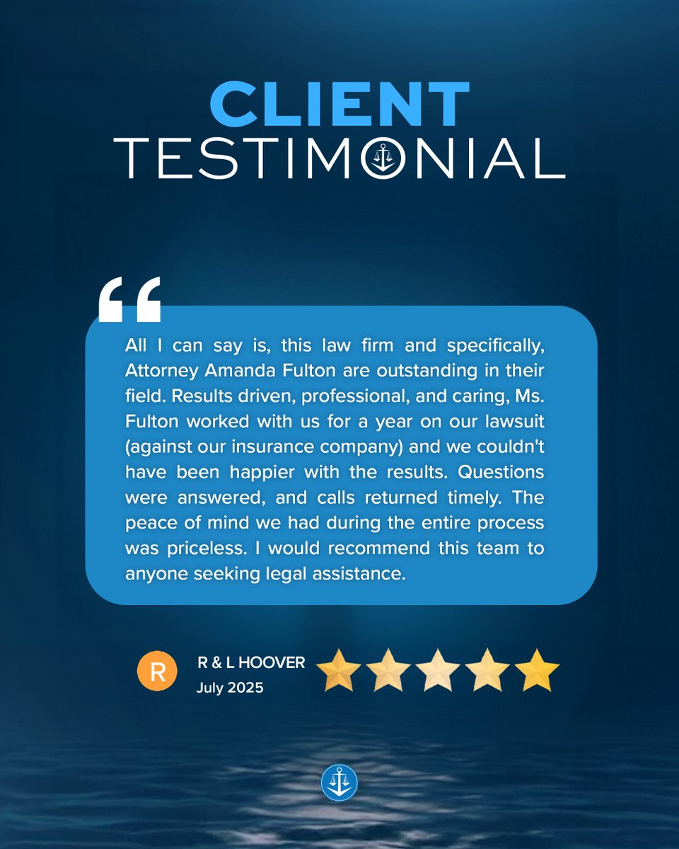 ChadFirm's tweet photo. Thank you for the positive review, R&amp;L Hoover! 

#lawyerreview
#ChadTWilsonLaw
#insurancelaw
#insurancepolicy https://t.co/UxgcwVOPws