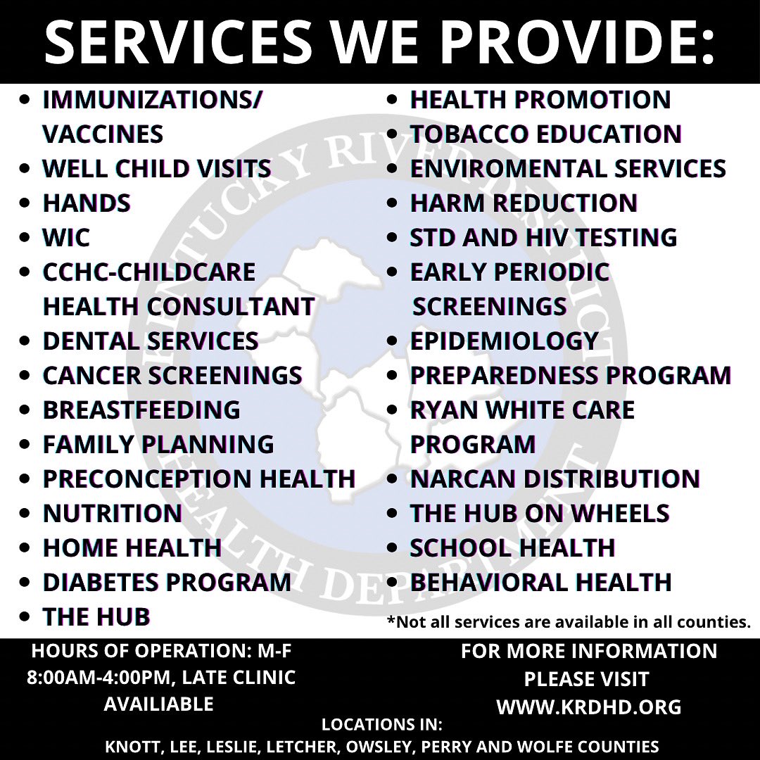 Kentucky River District Health Department tweet media