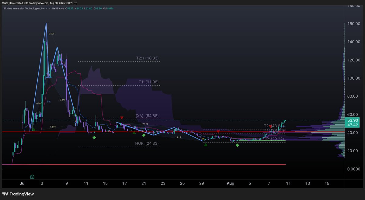 #BMNR $BMNR Bitmine

1hr

T1 - $91.98