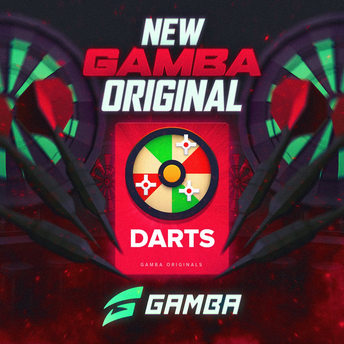 Darts! A new Gamba Original is live now! 🎯

Throw darts at the speed of light to try and hit the 1,000× bullseye. 💥

Like + Comment Gamba usernames below. 👉