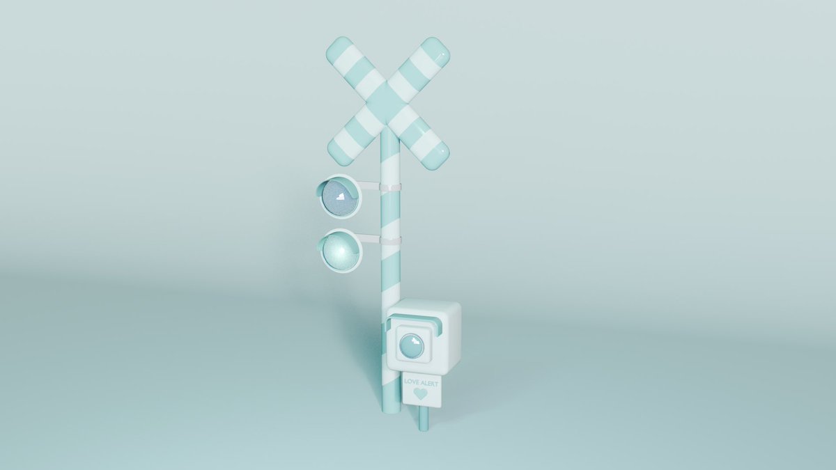 melmelmelf's tweet photo. 「恋の踏み切り」

緊急停止ボタン、押す?

おやすみ〜😴🌙

#blender #b3d #3dmodeling #3DCG https://t.co/RMsfuxy7Hu