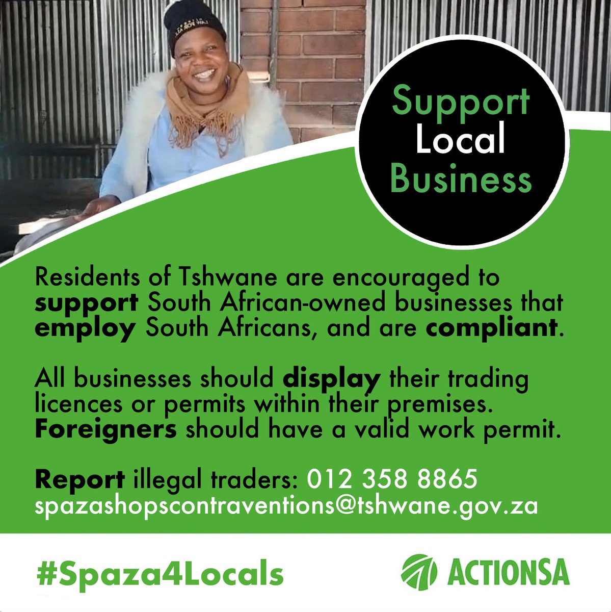 ActionSATshwane's tweet image. #SupportLocal #Spaza4Locals