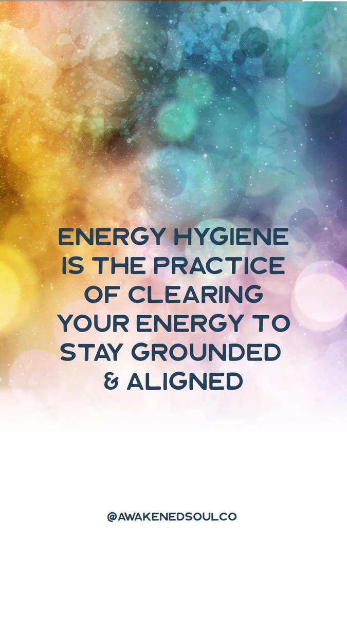 AwakenedSoulCo's tweet image. Energy hygiene is the daily ritual of clearing what isn’t yours so you can return to your true energetic state—grounded, aligned, and empowered. #energyhygiene #spiritualcleanse #protectyourenergy #dailyenergypractice #energyclearing #cordcutting #energeticsovereignty