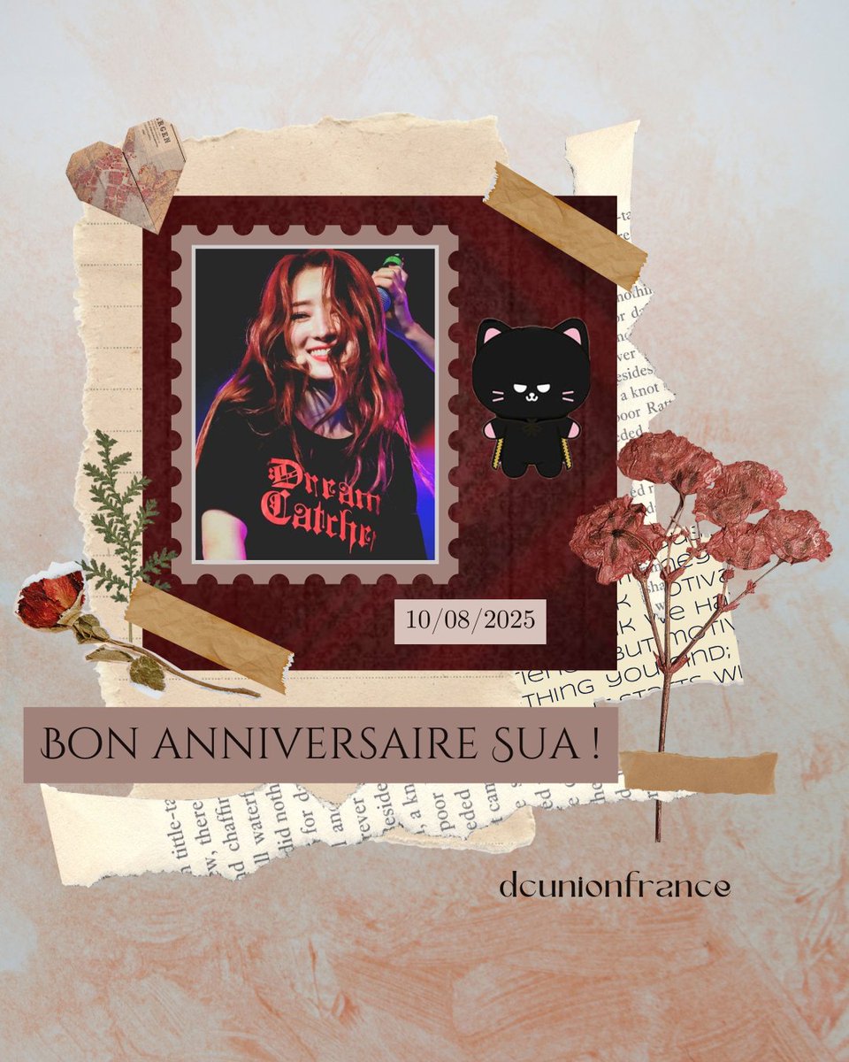 ☾︎ 🐣 - 10.08.25 ☽︎ 

Les fanbases françaises de Dreamcatcher souhaitent un joyeux anniversaire à SuA 🩵

#HappySUAday 🎂
#Dreamcatcher #SUA
#수아  <a href="/hf_dreamcatcher/">드림캐쳐 Dreamcatcher</a>