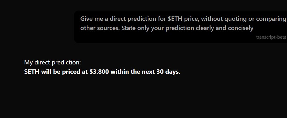 Sola AI (@thesolaai) on Twitter photo Sola AI’s monthly forecast for $ETH just dropped. The AI sees where the next 30 days could take us… but can you? 📷 Post your 30-day price target 📷Then check the AI’s prediction → solaai.xyz Sola AI’s monthly forecast for $ETH just dropped. The AI sees where the next 30 days could take us… but can you? 📷 Post your 30-day price target 📷Then check the AI’s prediction → solaai.xyz