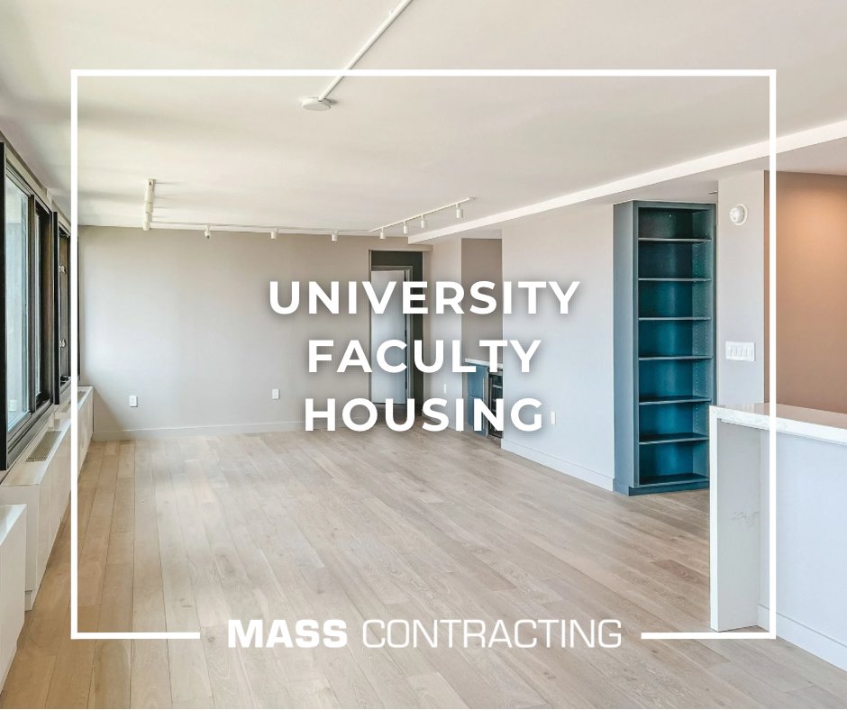 MassCorp_GC's tweet photo. #BuildingYourFutureToday means delivering functional, and built to last spaces.
This Faculty Housing project for a prestigious University in #NYC involved bringing refreshed interiors and modern finishes to support comfort and practicality for academic professionals. https://t.co/IGT0W7yfFz