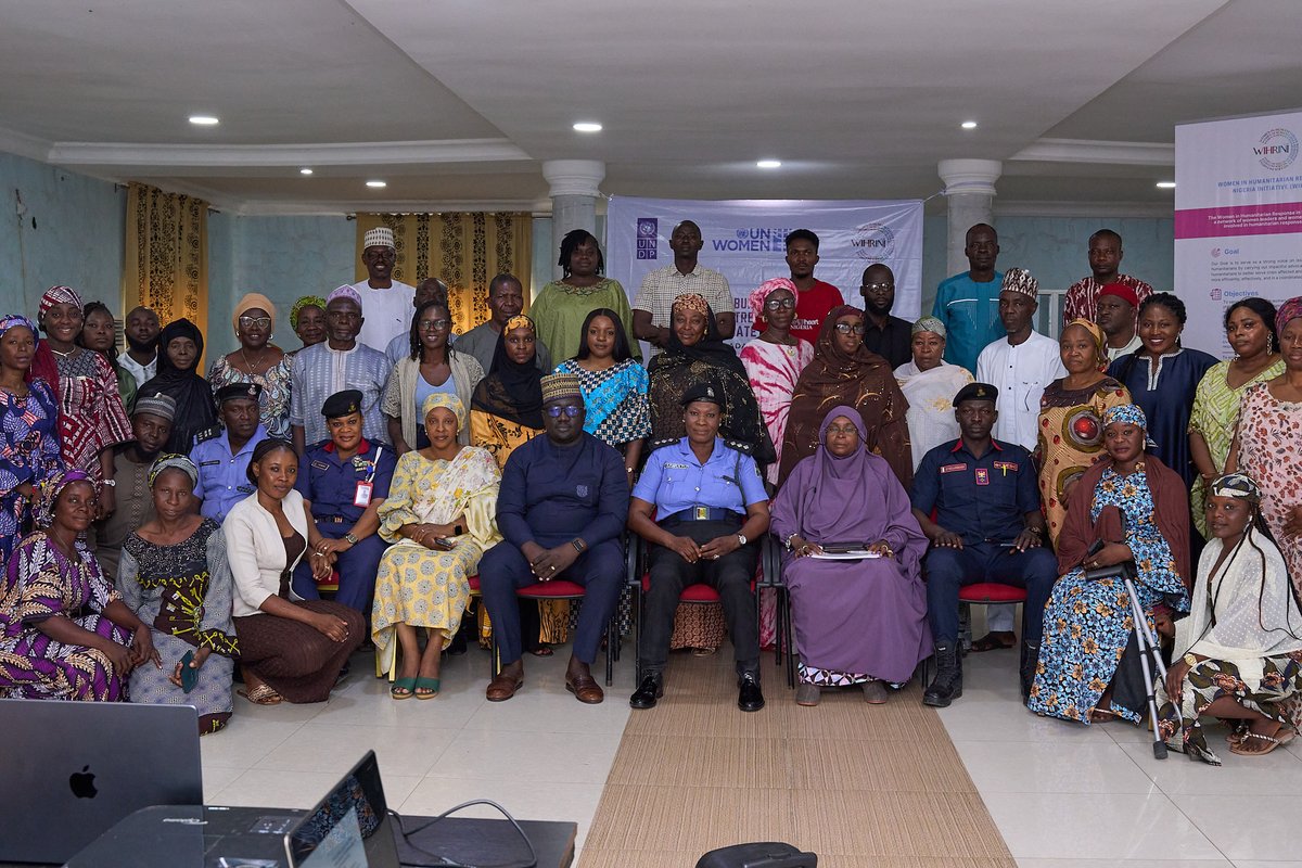 WomenHumanitar1's tweet photo. Strengthening skills for a safer, inclusive future 🌍💪
WiHRiNI hosted a 2-day Capacity-Building Workshop on Gender Mainstreaming in DRR and CCA in Adamawa State, empowering stakeholders to drive lasting change. Supported by #UNWomen &amp; #UNDP

#GenderInDRR #ClimateAction #WiHRiNI https://t.co/X2iflfEFBH