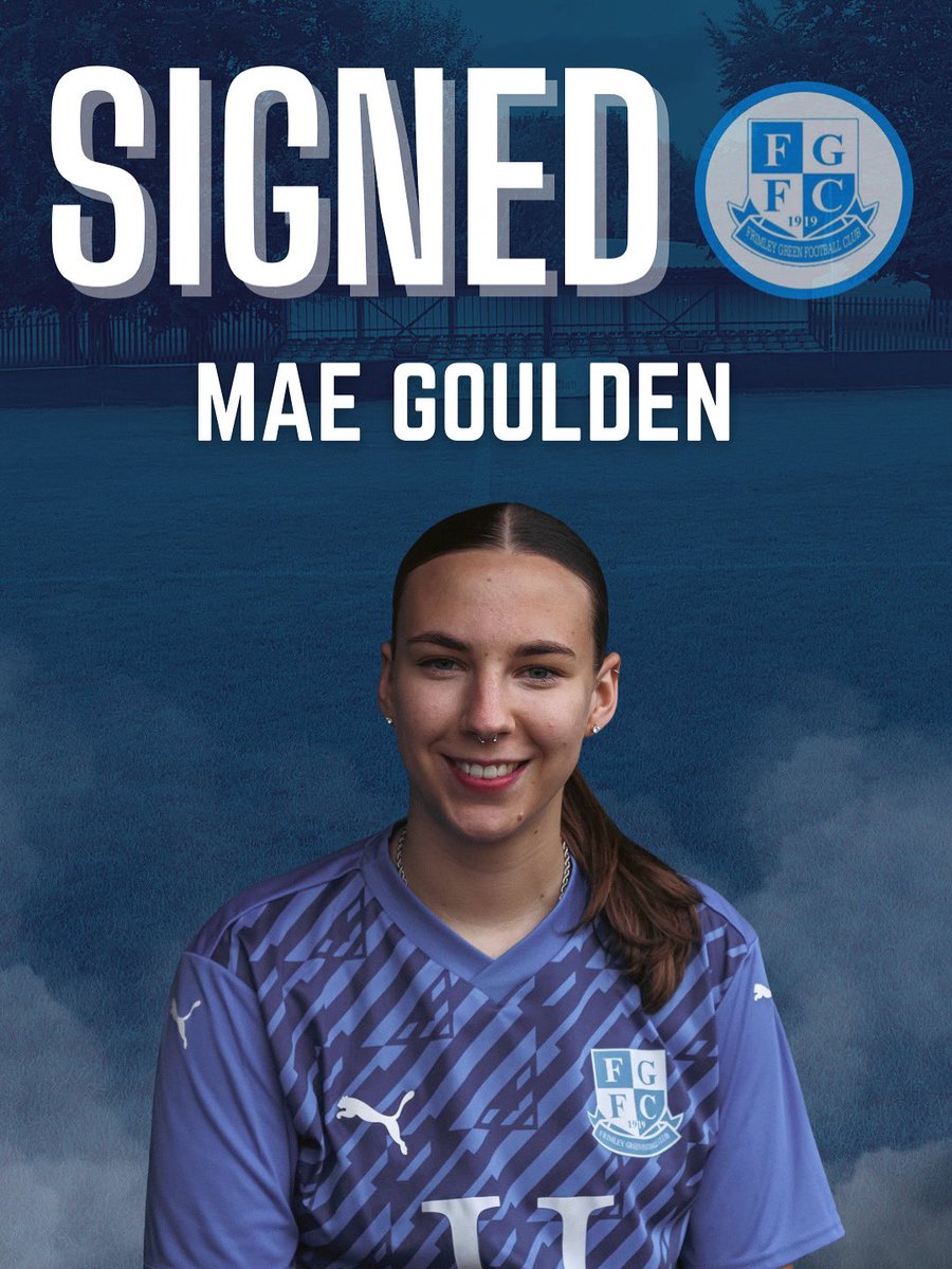 🔵 SIGNED 🔵

Striker Mae Goulden – ex-England &amp; Greece youth international – joins FGFC! 🎯🌍

A technical, physical forward ready to make an impact! 💥⚽️
#FGFC #UpTheGreen #Signed #BlueArmy #WomensFootball