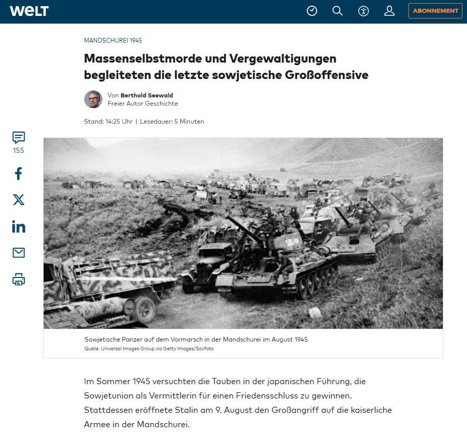 Während Hitlers Kriegserklärung an die USA durchaus von dem Kalkül getrieben wurde, damit die Japaner zum Angriff auf die Sowjetunion zu ermutigen, zogen die kaiserlichen Militärs aus dem seit 1937 tobenden Abnützungskrieg in China einen anderen Schluss.
