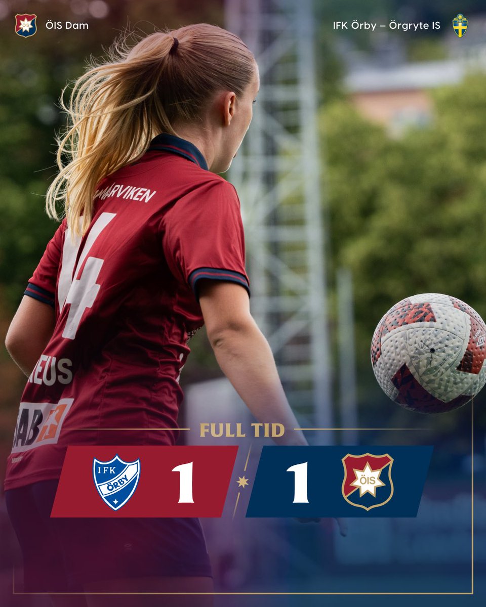 🔴🔵 | Oavgjort i Örby.

ÖIS mål av Mimmi Bauréus.
