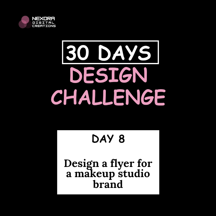 zainab_otun's tweet photo. Day 8/30: Beauty in every detail! 💅 Makeup studio flyer design. Where art meets beauty. #MakeupFlyer #DesignChallenge #BeautyArt #FlyerChallenge #30DayFlyerChallenge #GraphicsDesign #Nexoradigitalcreations https://t.co/6jeD1jw63z
