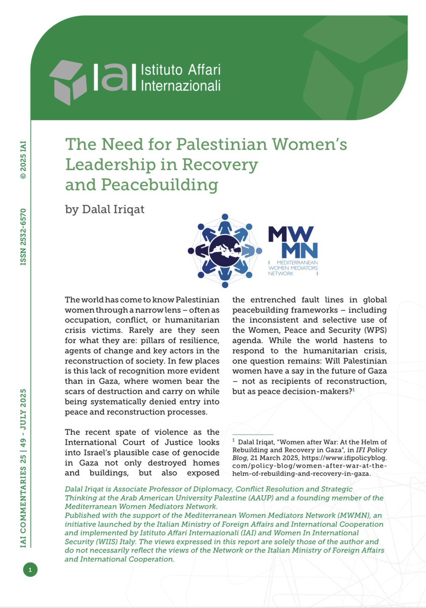 Dr. Dalal IRIQAT د. دلال عريقات tweet media