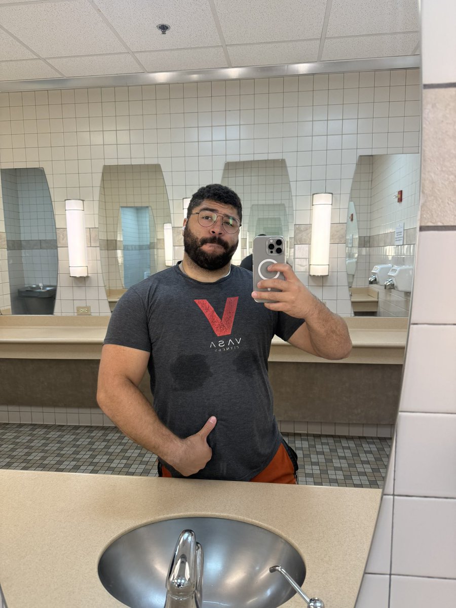 Was tit day at the gym… maybe that’s obvious.