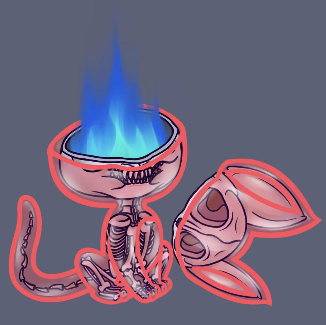 flokdex's tweet photo. @bitgetglobal #BitgetCatClub Ahhhh My Spookat Flame by @Randocatss https://t.co/x5mULofqTa