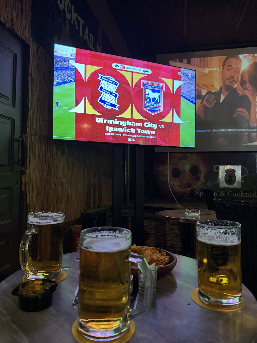 The season starts in Kolymbia, Greece. Come on you Blues!! #ITFC