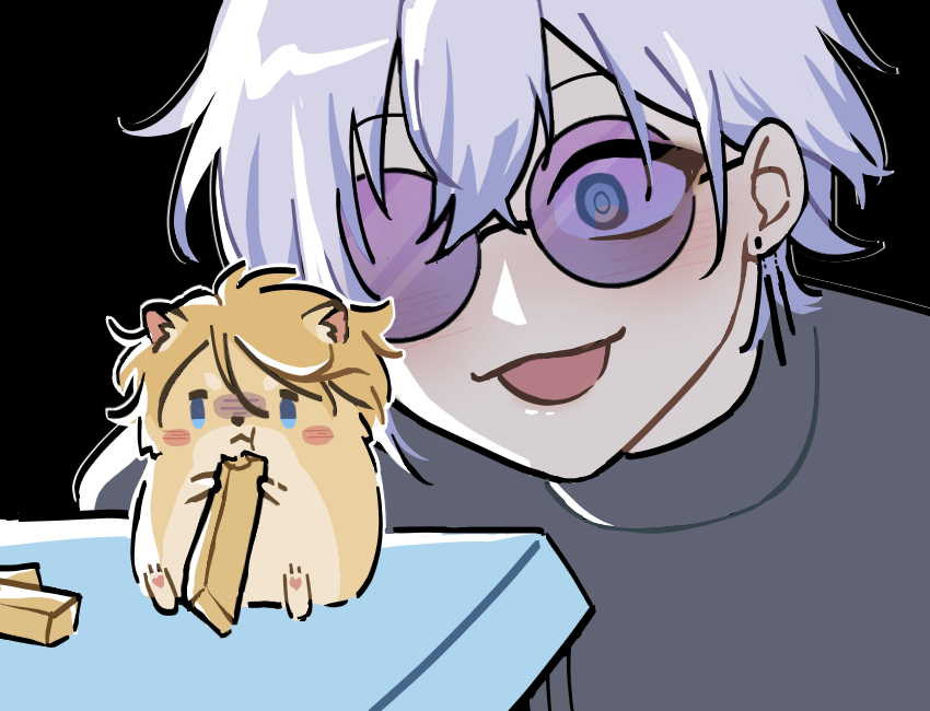 do y'all think he like the hamter?