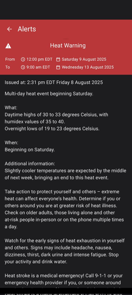 SteveCoville's tweet image. Heat warning has been issued for Eastern Ontario #HeatWarning #EasternOntario #ONStorm