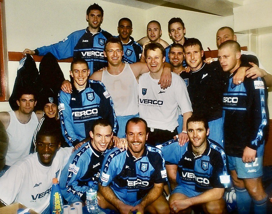 Wycombe Wanderers (@wwfcofficial) on Twitter photo Some way to kick off the 25th anniversary of our run to the semi-final of the FA Cup 👏
<a href="/marktedrogers/">Mark Rogers</a> AND <a href="/stevebrown30/">Steve Brown</a> will be at Adams Park as special guests in our Legends Lounge on Saturday.
Look out for these two heroes of 2000/01 around the ground! Some way to kick off the 25th anniversary of our run to the semi-final of the FA Cup 👏
<a href="/marktedrogers/">Mark Rogers</a> AND <a href="/stevebrown30/">Steve Brown</a> will be at Adams Park as special guests in our Legends Lounge on Saturday.
Look out for these two heroes of 2000/01 around the ground!