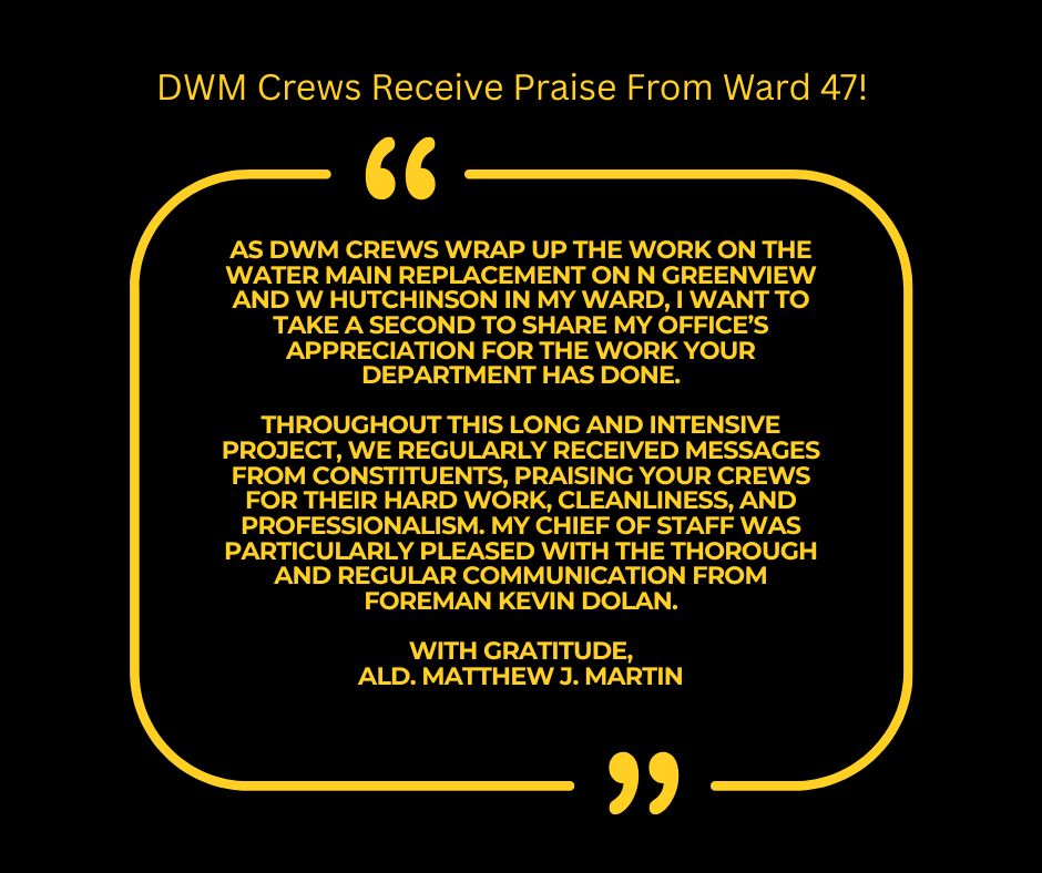 Great Work Getting Done in the 47th Ward!