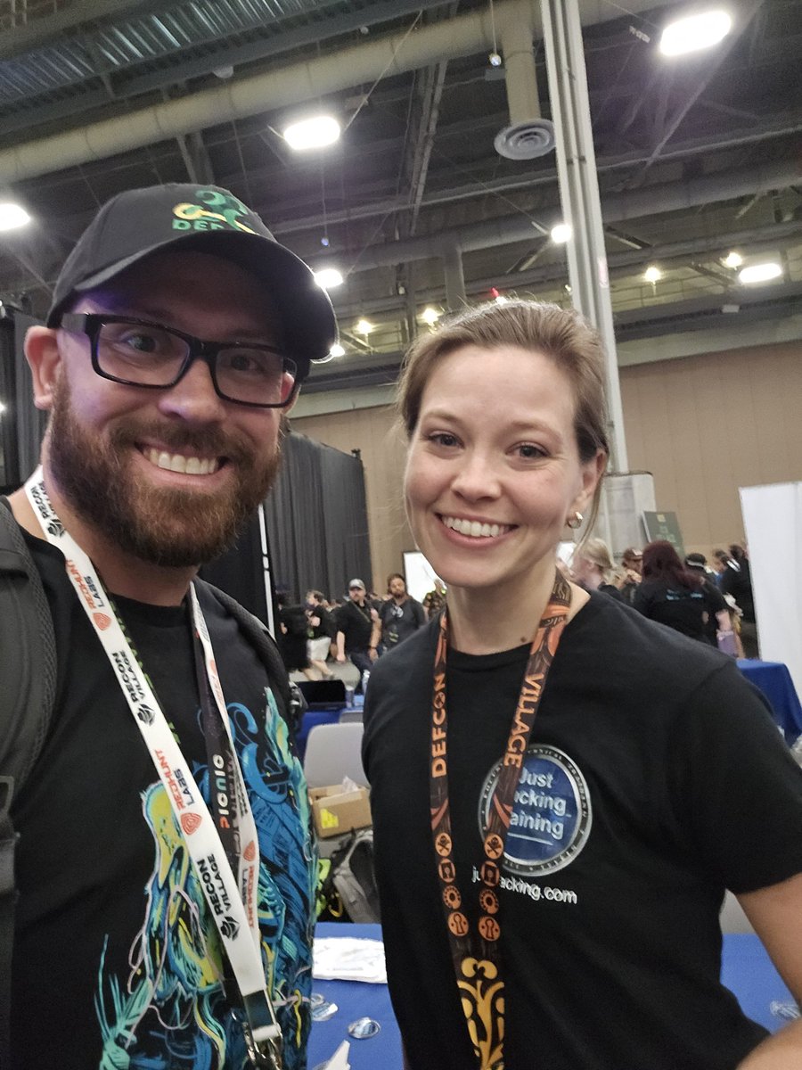 Jrod (@jr0dr87) on Twitter photo Happy to meet up and talk with <a href="/seclilc/">lil c</a> at #defcon33 Happy to meet up and talk with <a href="/seclilc/">lil c</a> at #defcon33
