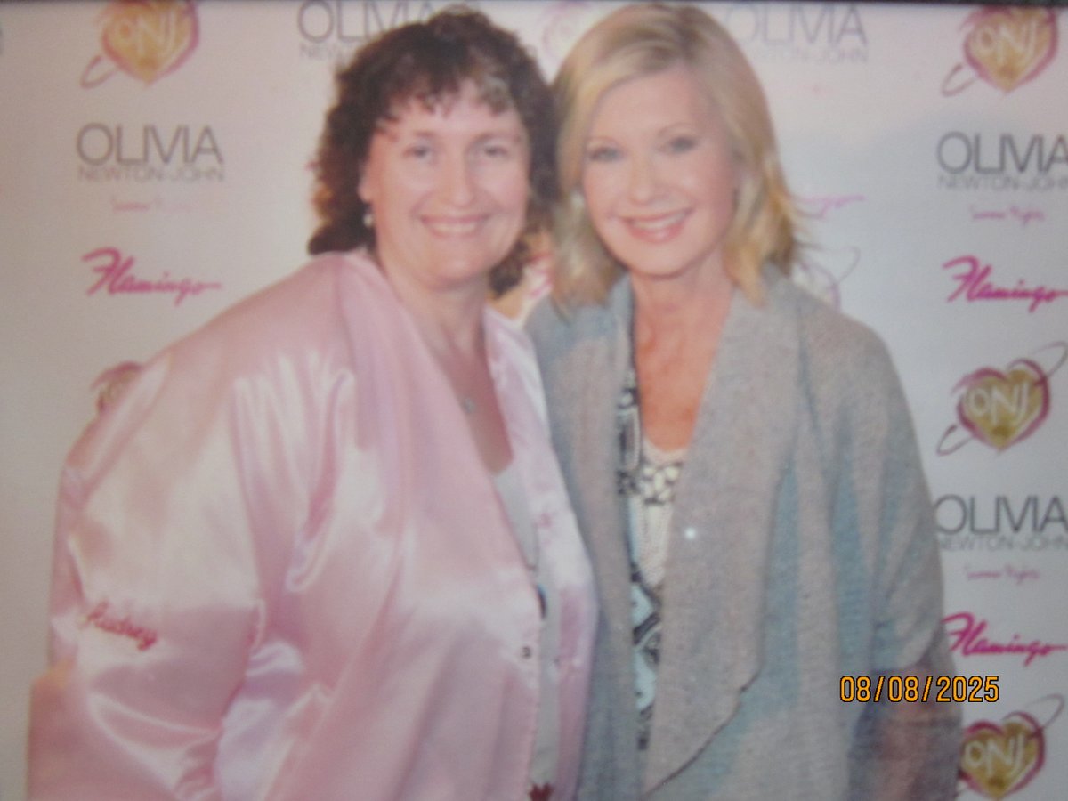 Thinking of my idol today on the third year of her passing. Olivia Newton-John.  I miss her every day. So lucky to have seen her in concert 15 times &amp; met her six times.