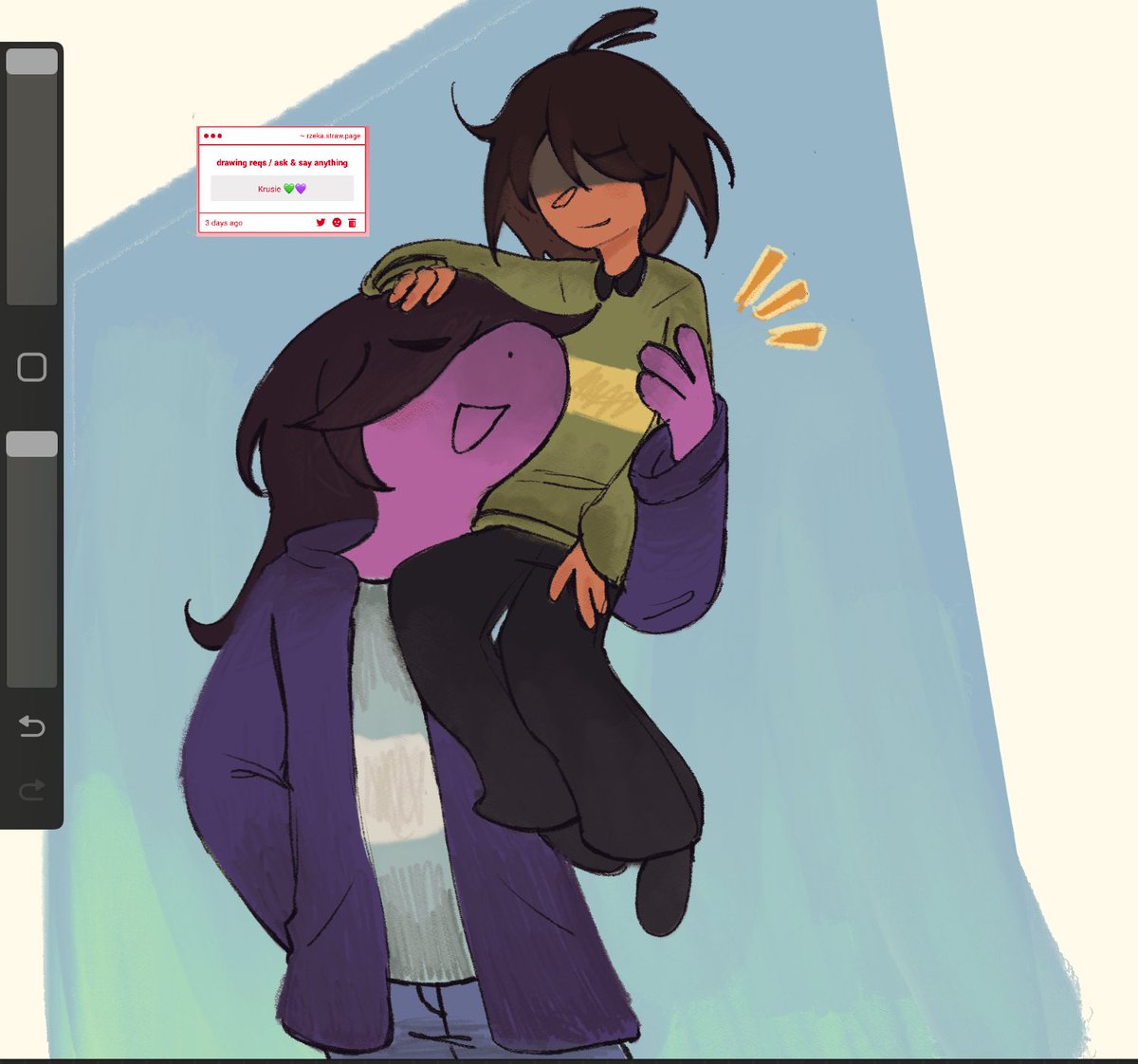 interpret this how u want ….. #krusie #deltarune