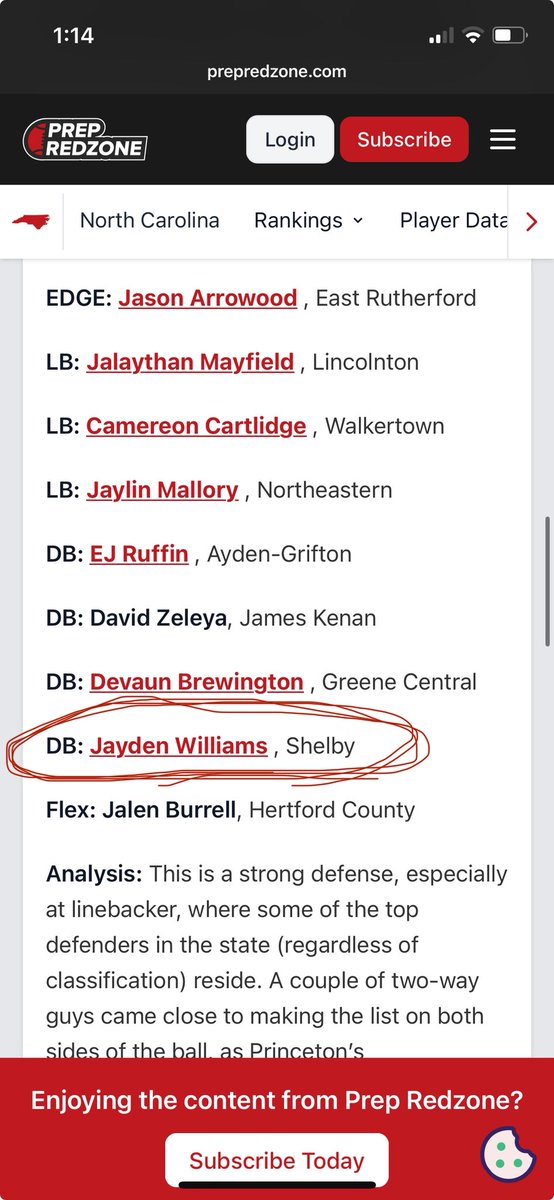 Jayden Williams (@jaydenw1lliams) on Twitter photo Thank you <a href="/whelms21/">Will Helms</a> for adding me to the preseason all-state team!! <a href="/PrepRedzoneNC/">Prep Redzone North Carolina</a> <a href="/PrepRedzone/">Prep Redzone 🏈</a> <a href="/omarporter1/">Omar Porter</a> <a href="/HawkMgmt/">Coach Chris Hawk</a> <a href="/hopo125/">Tyrone Hopper (Recruiting Coach)</a> Thank you <a href="/whelms21/">Will Helms</a> for adding me to the preseason all-state team!! <a href="/PrepRedzoneNC/">Prep Redzone North Carolina</a> <a href="/PrepRedzone/">Prep Redzone 🏈</a> <a href="/omarporter1/">Omar Porter</a> <a href="/HawkMgmt/">Coach Chris Hawk</a> <a href="/hopo125/">Tyrone Hopper (Recruiting Coach)</a>