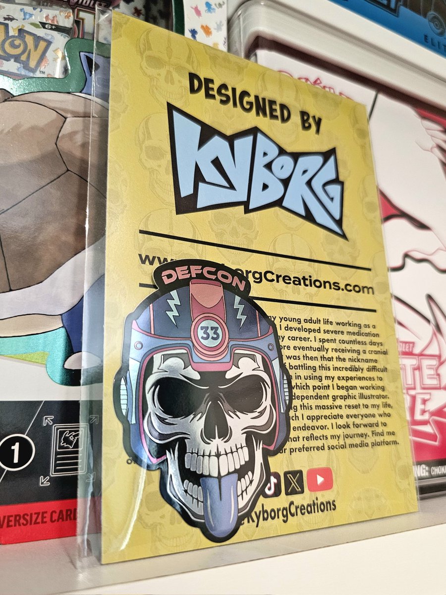 KyborgCreations's tweet photo. DEFCON Day 2! 🕵️ Stickers are still out there waiting to be found! Snag one? Let me know! If not, there's a limited quantity on my shop with 25% off everything using code DEFCON33 til August 31st at https://t.co/B5K64m21jM! #DEFCON #infosec #stickerswap #cybersecurity #cyborgart https://t.co/C9UCkICKhl