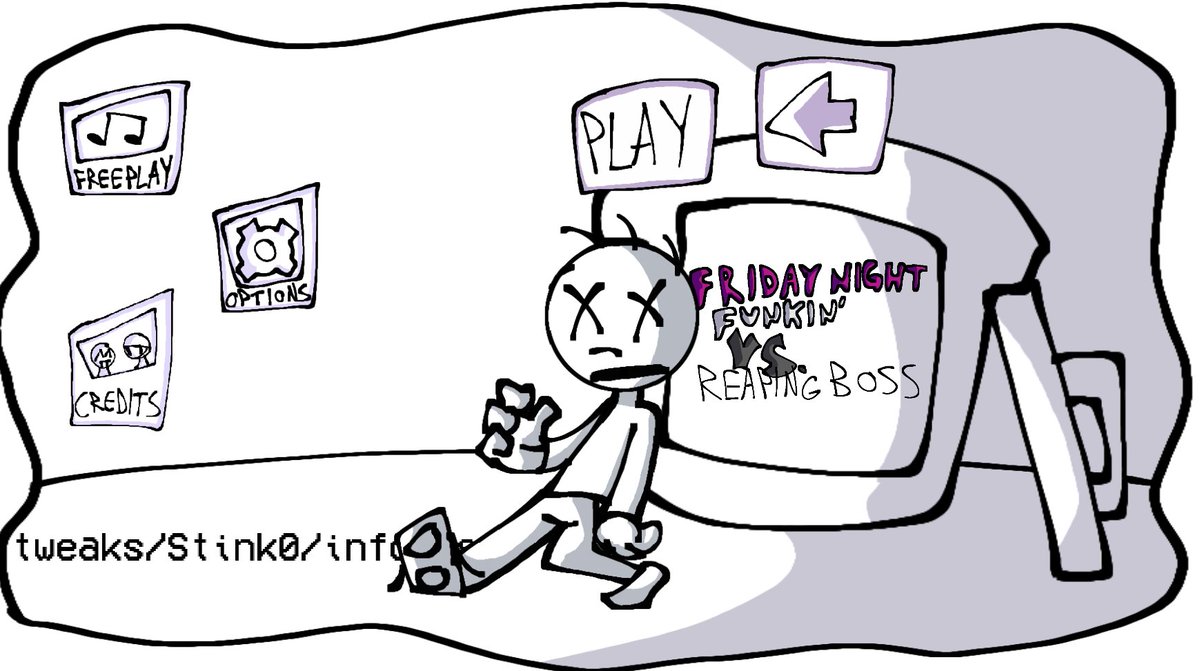FNFStinkly's tweet photo. Hello my stinklies, check out this sneaky peaky of the new main menu for Stinkly. It's unfinished, so be ready for the finished product when Stink 1 is out!!! https://t.co/iSJJ5DesKR