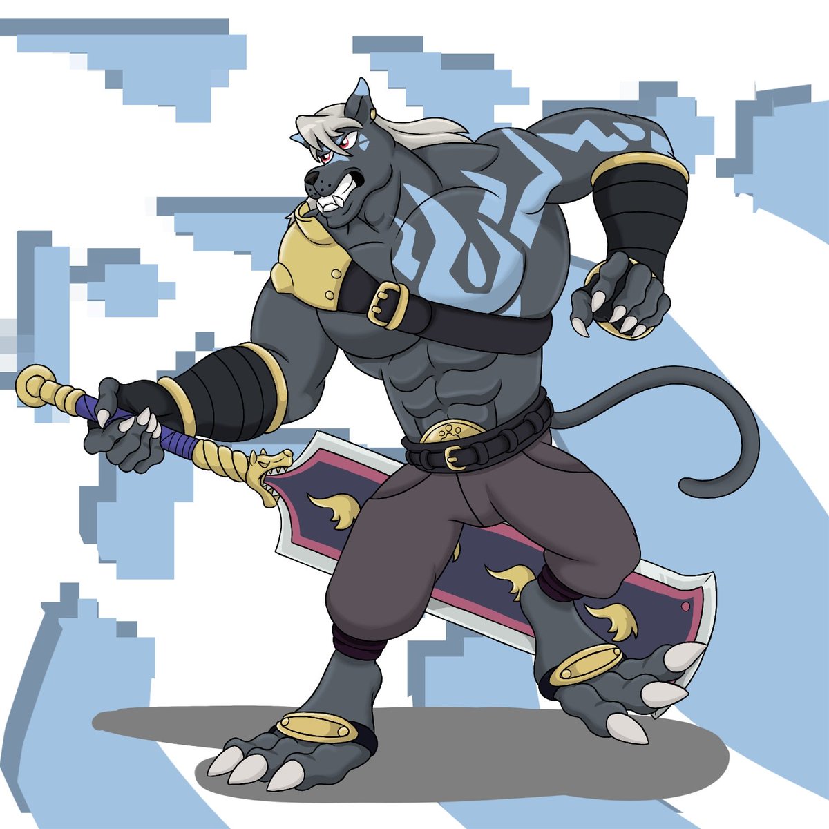 Little fanart of that new Digimon from the new anime, murasamemon, cant wait to see him in action!! 🐈‍⬛🗡️
#digimon #DigimonBeatBreak #murasamemon