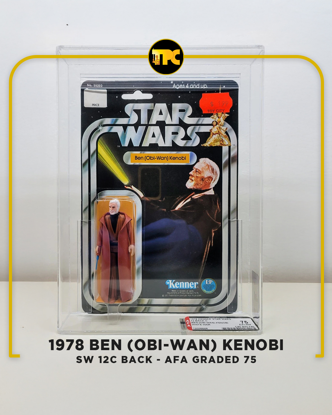 日本未発売 ヴィンテージ　Star Wars BEN (OBI-WAN) Vintage Star Wars Ben (Obi-Wan) Kenobi Action Figure 21 Back