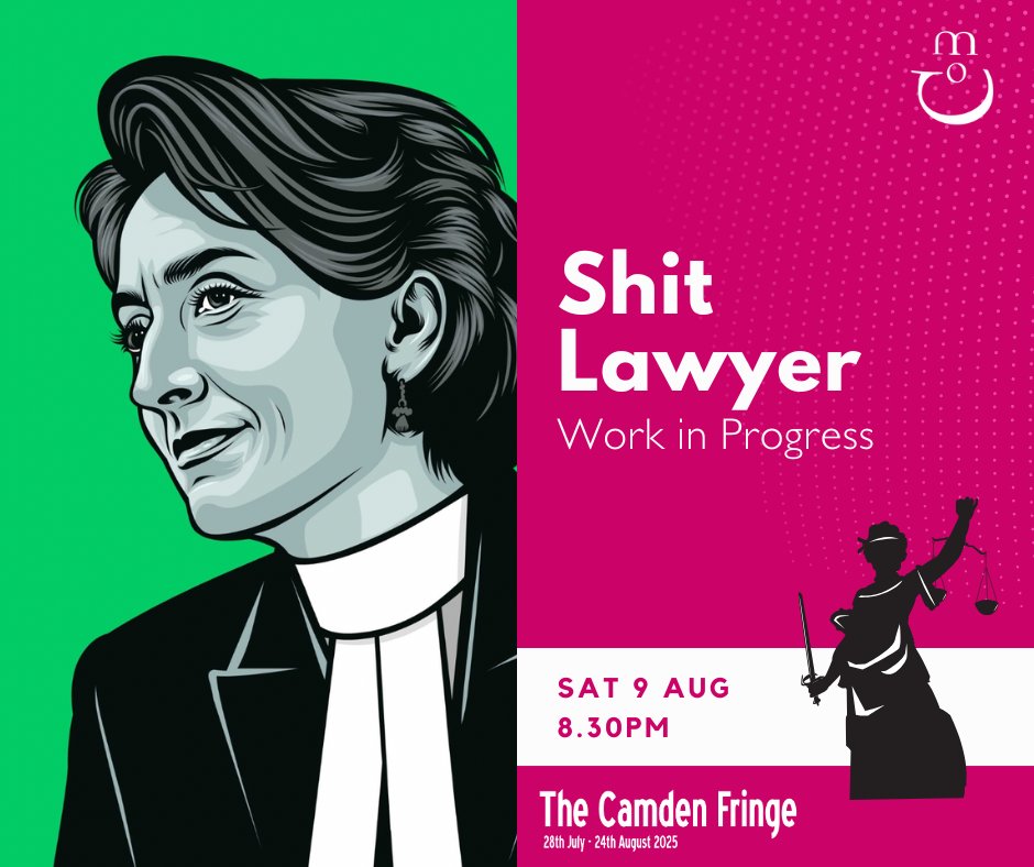 Tomorrow night! After thirty years in criminal defence, Shit Lawyer returns to assist the Government in its quest to speed up justice and keep streets safe. Can her outrageous and unorthodox suggestions reverse the crisis in our courts?

💼 loom.ly/Mu4NLwY 💼