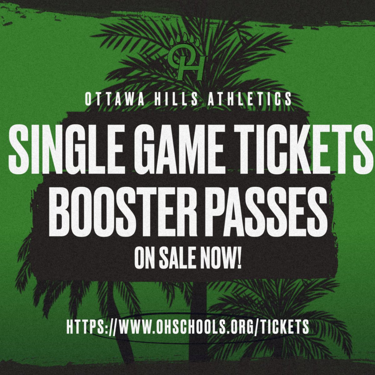 We are 10 days away from the first home event of the season at Ottawa Hills! Booster passes and single game tickets are now on sale! ohschools.org/tickets
#GreenBearNation