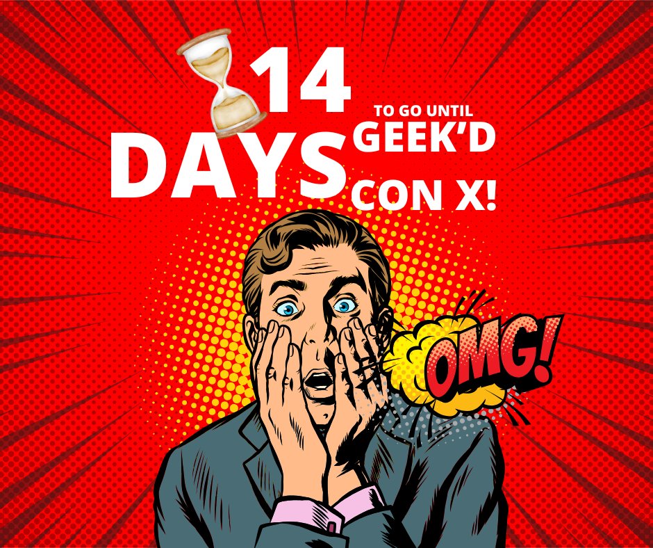 GeekdCon's tweet image. Just 2 weeks to go....

Geek&apos;d Con Guide: tinyurl.com/3hrkkk3z
Tickets: tinyurl.com/3sbzxanu
Vendor Booths: bit.ly/3IsTZuJ
Pro Photo Op Orders: tinyurl.com/yc2dnj2y
Lineup: bit.ly/3TH1n8c
Autograph Prices: bit.ly/454REyL