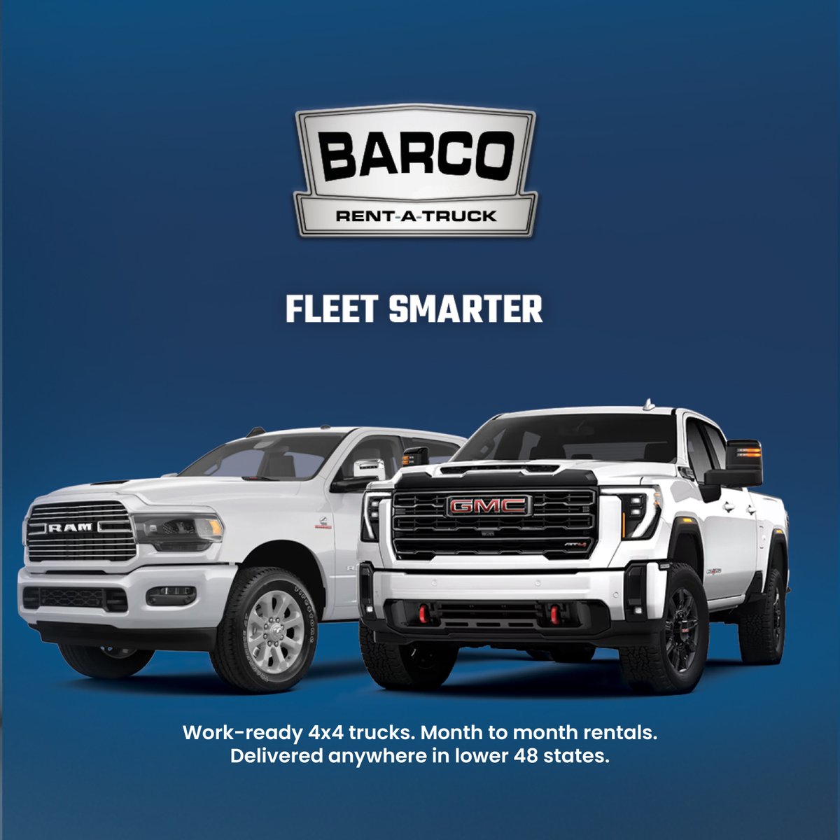 Barco gives you the freedom to grow your fleet without the weight of ownership. Whether filling a gap, growing your business, or staying ready, our trucks are work ready and hassle free. Fleet Smarter with BARCO Rent A Truck: barcotrucks.com/fleet-smarter-…