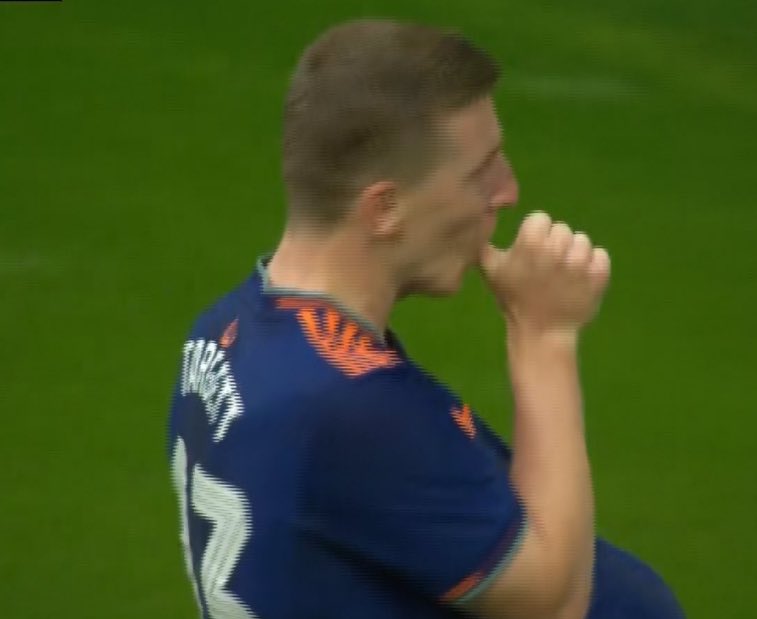 Matt Targett promised his partner he’d do the baby celebration when he next scores. His son turns 8 tomorrow.