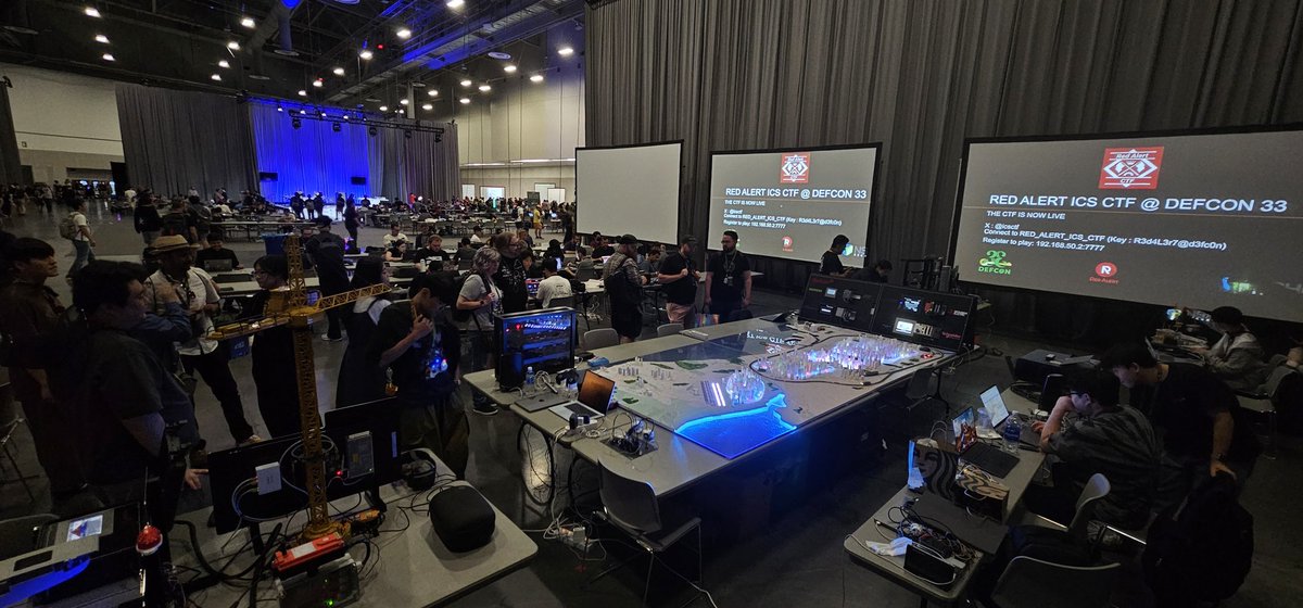 icsctf's tweet image. 🚨 It’s LIVE! 🚨
The Red Alert ICS CTF has officially begun at @defcon 33!
Good luck to all teams! May the best hackers win. 🛠️🔥
#RedAlertICSCTF #OTsecurity #defcon33 #defcon
