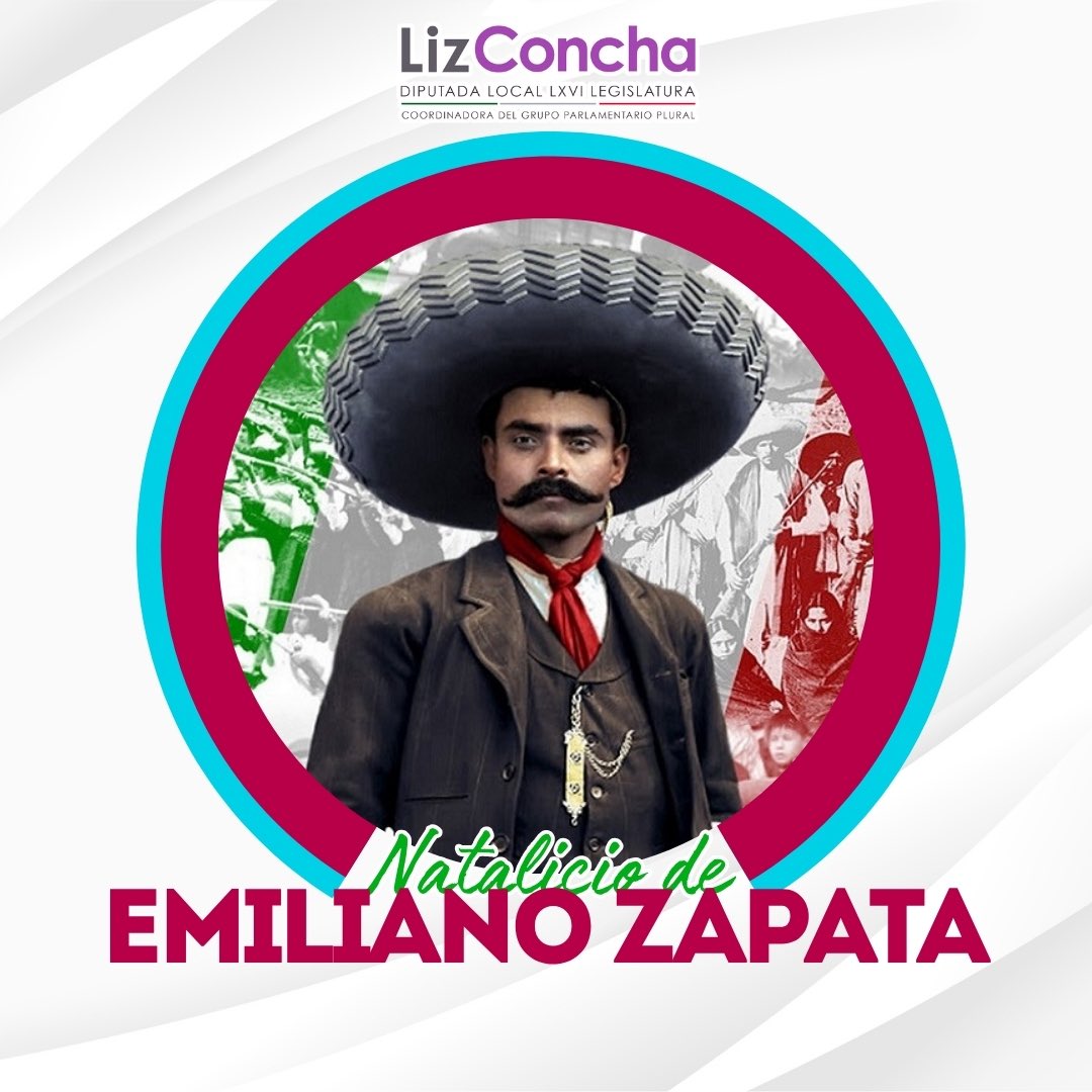 Hoy 8 de agosto conmemoramos el natalicio de Emiliano Zapata, líder revolucionario cuya valentía y convicción marcaron una etapa decisiva en la historia de México 🇲🇽.

Su legado nos recuerda la importancia de defender la justicia y la dignidad del pueblo con firmeza y compromiso.