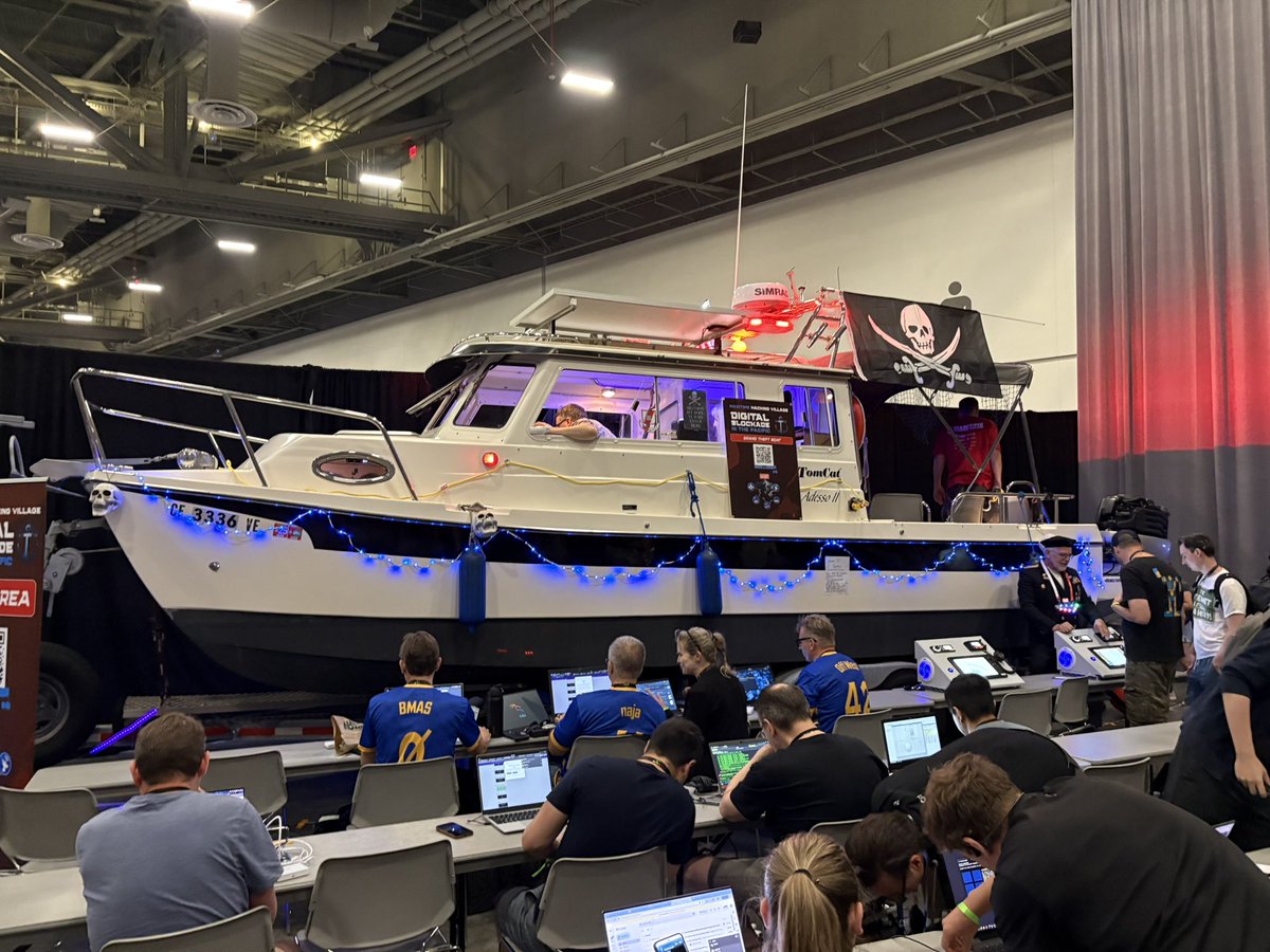 scadaDefender's tweet image. Defcon, so far Maritime Village elite for control system type experimentation and tradecraft foo.  Real systems and events that are amazing.