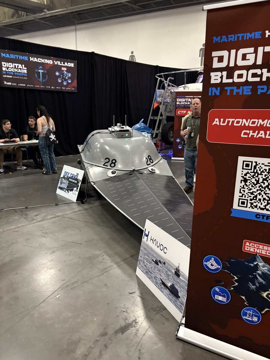 scadaDefender's tweet image. Defcon, so far Maritime Village elite for control system type experimentation and tradecraft foo.  Real systems and events that are amazing.