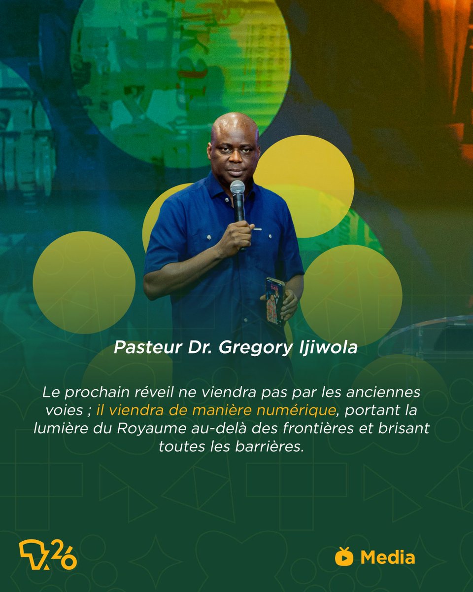 "The next revival will not arrive in old ways; it will come digitally, carrying the light of the Kingdom across borders and breaking every barrier." ~Pastor Dr. Gregory Ijiwola
