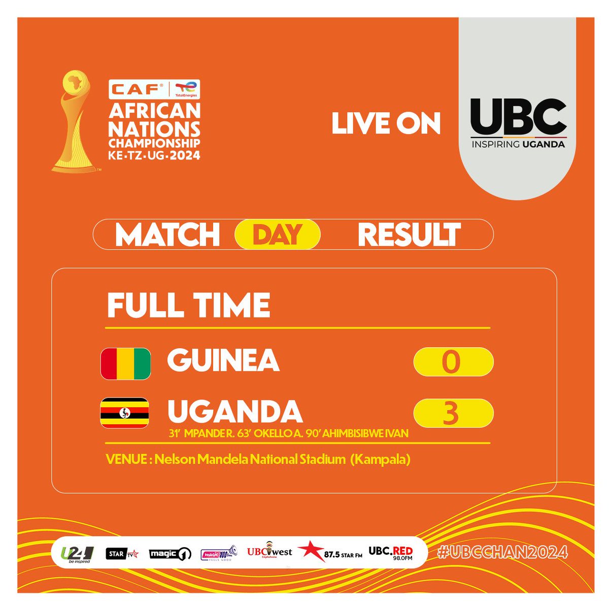 Tek Sports and Recreation Community Facility. (@teksportsrcf) on Twitter photo Congratulations <a href="/UgandaCranes/">Uganda Cranes</a>
We are very proud of each one of you 🥰
#TotalEnergiesCHAN2024
#CHAN2024
📸 <a href="/ubctvuganda/">UBC UGANDA</a> Congratulations <a href="/UgandaCranes/">Uganda Cranes</a>
We are very proud of each one of you 🥰
#TotalEnergiesCHAN2024
#CHAN2024
📸 <a href="/ubctvuganda/">UBC UGANDA</a>