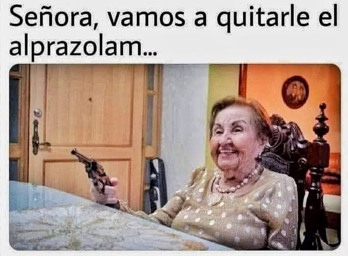 Yo quitando clonazepames