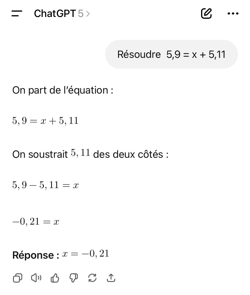 ChatGPT 5 dans toute sa splendeur.