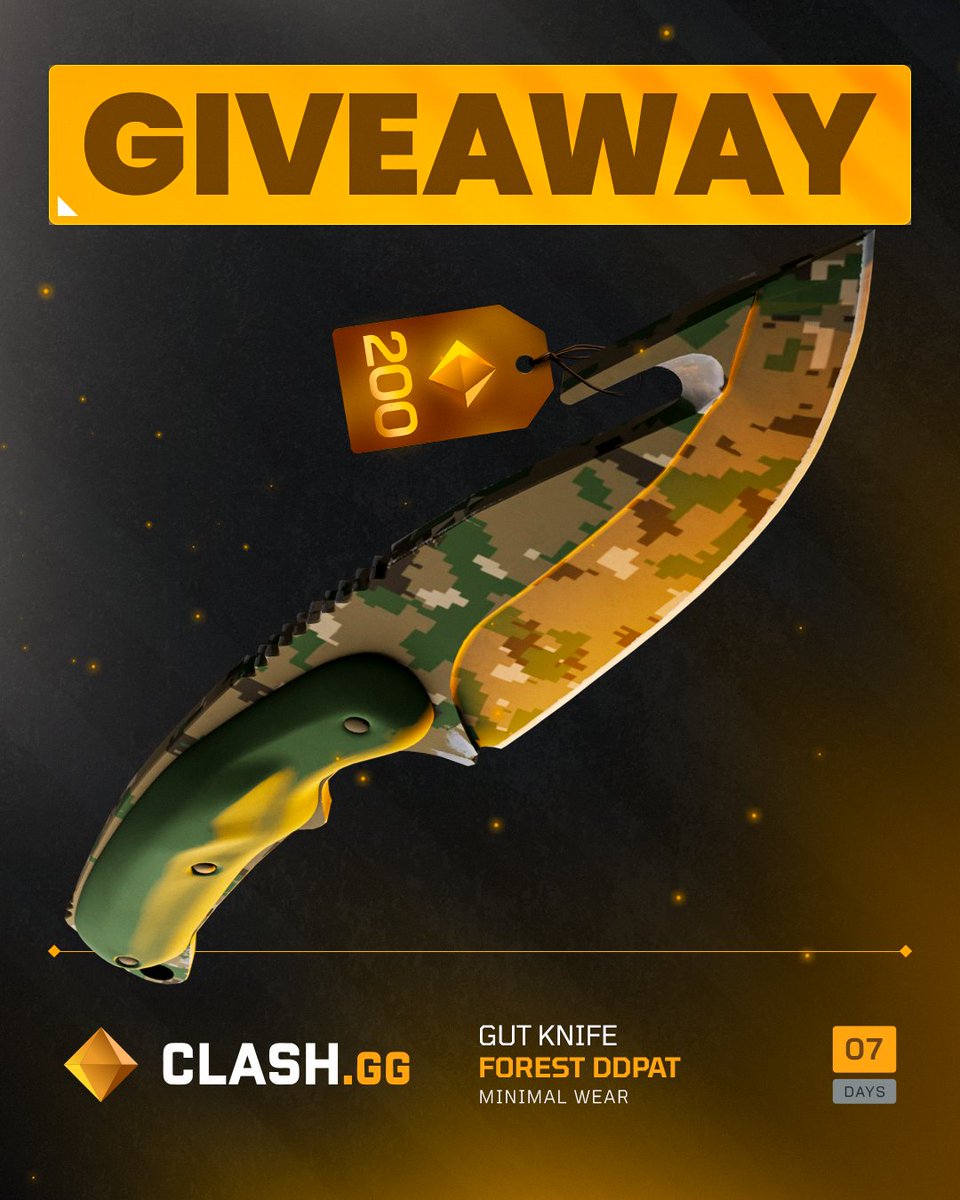 🎉200C <a href="/clashdotgg/">ClashGG</a> Giveaway🎉

To enter:

✅ Follow me &amp; <a href="/clashdotgg/">ClashGG</a> 
✅ Like &amp; Retweet
✅ Tag friends in the comments

Good luck 🧡